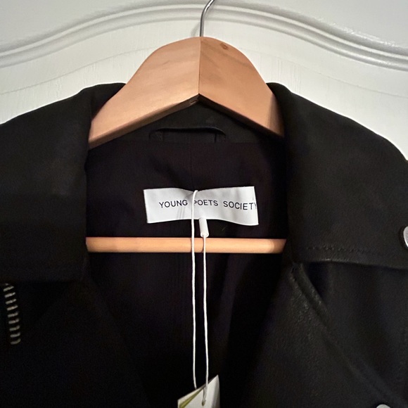 NEW Mens’ Classic Leather Biker Jacket Size S - Picture 5 of 16